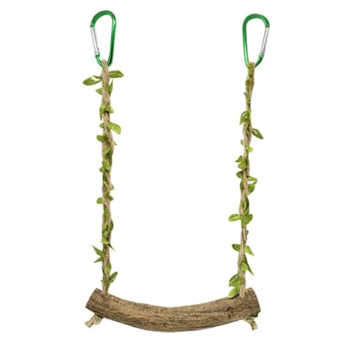 iFutniew Vogelschaukel, Brücke, Spielzeug, Holz, Sitzstange, Trainingsständer, Stockhalter für Sittiche, Leiter, Schaukel, 1 Stück von iFutniew