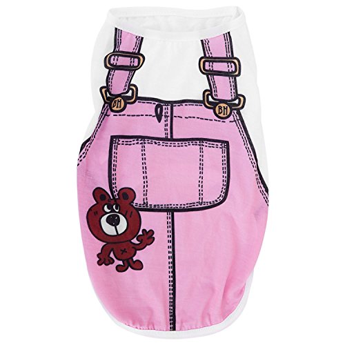 iFutniew Welpenkostüm für Hunde, T-Shirt, Sommer, Rundhalsausschnitt, Tops, T-Shirt, Spielanzug, Hundekleidung, XS, Rosa iFutniew Welpenkostüm für Hunde, T-Shirt, Sommer, Rundhalsausschnitt, Tops, T-Shirt, Spielanzug, Hundekleidung, XS, Rosa von iFutniew
