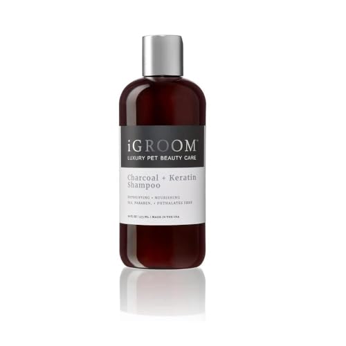 iGroom Charcoal + Keratin Detoxifying and & Nourishing Pet Shampoo, 475ml iGroom Charcoal + Keratin Detoxifying and & Nourishing Pet Shampoo, 475ml von iGroom