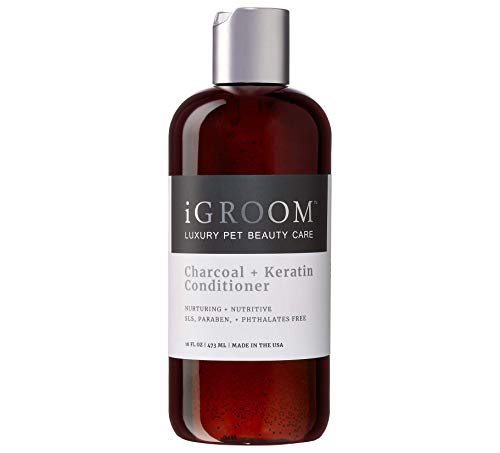 iGroom Charcoal + Keratin Nurturing Pet Conditioner for All Coat Types, 475ml von iGroom