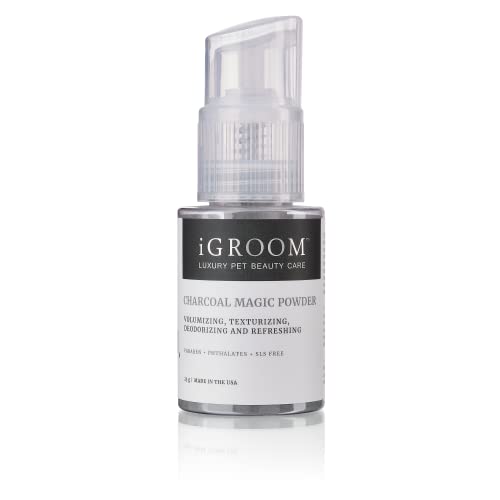 iGroom Charcoal Magic Coat Powder for Ultimate Volume and Texture, 25g von iGroom