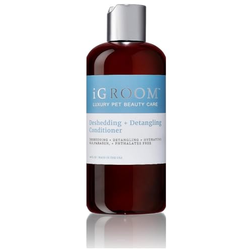 iGroom Deshedding & Detangling Hunde-Conditioner, luxuriöse Tierpflege, löst Verfilzungen und unerwünschte Unterwolle, verleiht Glanz und Volumen, hergestellt in USA, 473ml iGroom Deshedding & Detangling Hunde-Conditioner, luxuriöse Tierpflege, löst Verfilzungen und unerwünschte Unterwolle, verleiht Glanz und Volumen, hergestellt in USA, 473ml von iGroom