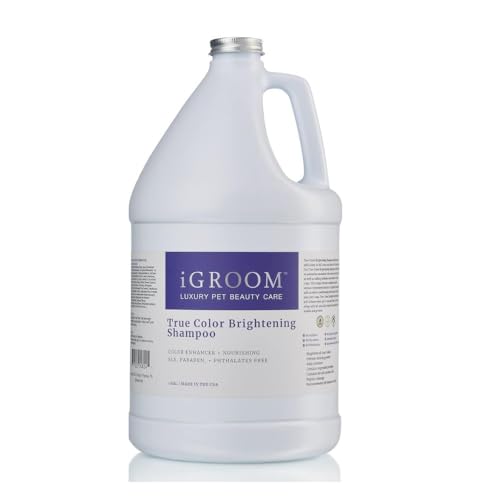 iGroom True Colour Brightening Dog Shampoo to Enhance Dull Coats, 3.8L von iGroom