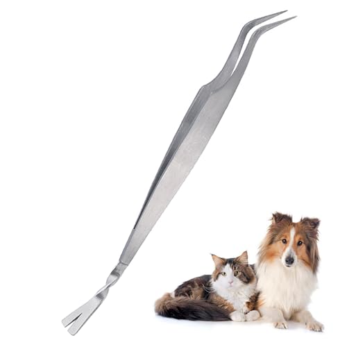 iLamvie 2 In 1 Zeckenzange Metall mit Etui, Zeckenzange Edelstahl für Mensch, Hund, Katze, Bestehend aus Zeckenpinzette und Zeckenhaken - Perfekt für alle Haustierbesitzer iLamvie 2 In 1 Zeckenzange Metall mit Etui, Zeckenzange Edelstahl für Mensch, Hund, Katze, Bestehend aus Zeckenpinzette und Zeckenhaken - Perfekt für alle Haustierbesitzer von iLamvie