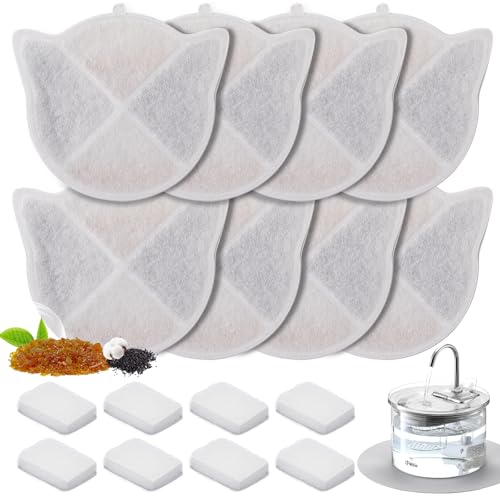 iPettie Wasserbrunnenfilter-Sets für AquaGlow Brunnen, 8 Stück von iPettie