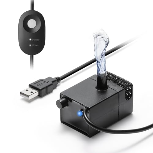 iPettie Wasserbrunnenpumpe für Wasserfall Hund Wasserbrunnen IP-WF-P04-P, 1 Packung Pumpe, nicht im Lieferumfang enthalten Adapter von iPettie