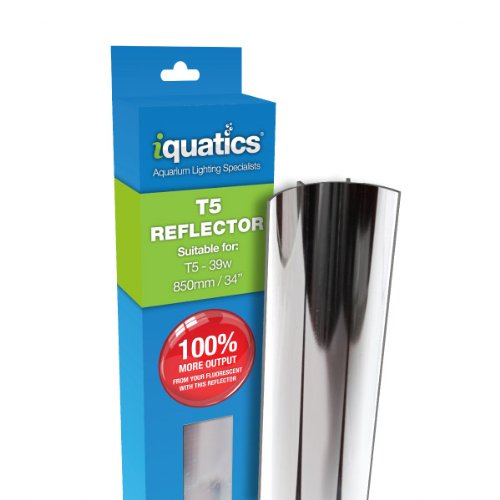 iQuatics T5 Aluminium-Reflektor, erhöhte Leistung um bis zu 100%, 39 W, Einzelpackung von iQuatics