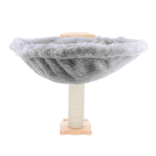 ibasenice 1 Satz Hängematte für Katzen Weiche Katzenschaukel aus Lint Kratzfestes Katzenbett Design für Katzenbaum Zubehör mit Langem Pfosten von ibasenice