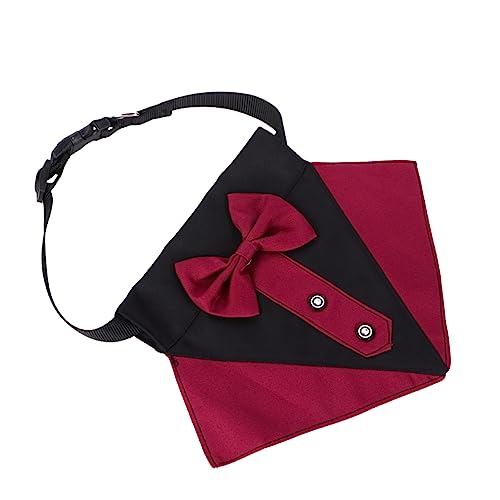 ibasenice Luxus-Haustier-Bandana Modisches Hundelätzchen Haustier-krawattenschal Hunde-speichellätzchen Dreieckiger Schal Haustier-Kragen- von ibasenice
