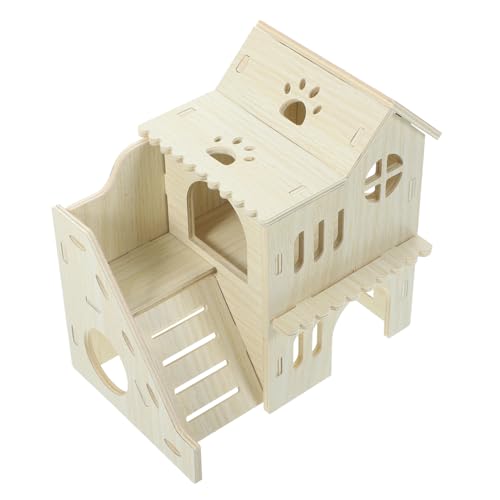 ibasenice 1 Satz Holzversteck für Nager Mehrkammer für Kleine Kuschelhöhle aus Massivem für Hamster Meerschweinchen und Chinchillas und Stilvolles für Haustiere ibasenice 1 Satz Holzversteck für Nager Mehrkammer für Kleine Kuschelhöhle aus Massivem für Hamster Meerschweinchen und Chinchillas und Stilvolles für Haustiere von ibasenice