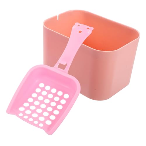 ibasenice 1 Satz Katzenstreu-Schaufel-Set Scoop Körperpflege Katzenklo Reinigungswerkzeug Set Katzentoilette Zubehör Klumpstreuschaufel Schaufel für Haustierstreu Katzenschaufel Plastik Rosa von ibasenice