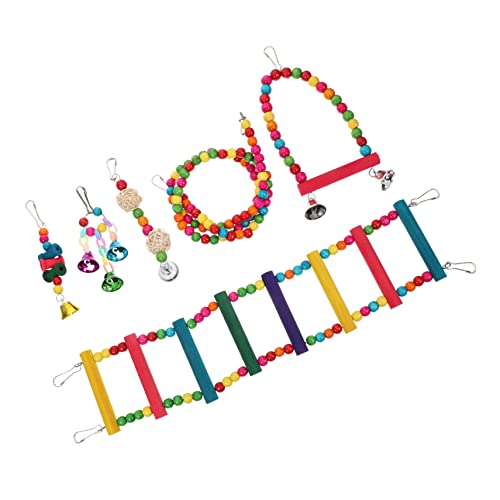 ibasenice Vogel-hängespielzeug Papagei Kletterspielzeug Leiter Hängematte Rack Spielzeug Für Papageien Vogelspielzeug Papageienspielzeug von ibasenice