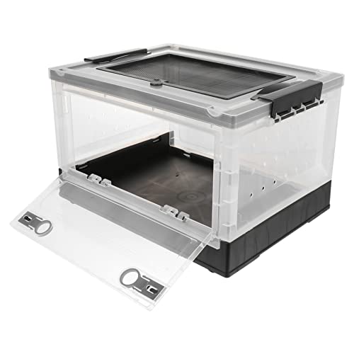 ibasenice 1 Satz Terrarium hamsterhaus Hamster käfig Hamsternest Hamster Schlafplatz Tierzuhause Nistkästen für Haustiere Kleiner Haustierkäfig groß Hamsterkäfig Igel Inkubator Plastik Black von ibasenice