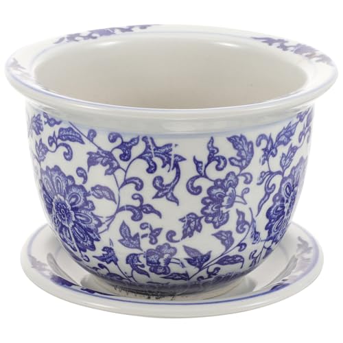 ibasenice 1 Satz blau-weißer Blumentopf aus Porzellan Blumenplantertöpfe dekorativer Blumentopf Ton Blumentopf im Freien drinnen saftige Blumentöpfe zarter Blumentopf Keramik ibasenice 1 Satz blau-weißer Blumentopf aus Porzellan Blumenplantertöpfe dekorativer Blumentopf Ton Blumentopf im Freien drinnen saftige Blumentöpfe zarter Blumentopf Keramik von ibasenice