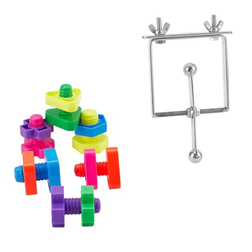 ibasenice Papageien-kauspielzeug Mit Vogel-lernspielzeug Kreatives Papageien-Spielzeug Für Große Und Mittelgroße Vögel Freie Kombination Der Bausteine Leuchtende Farbe Für Papageien von ibasenice