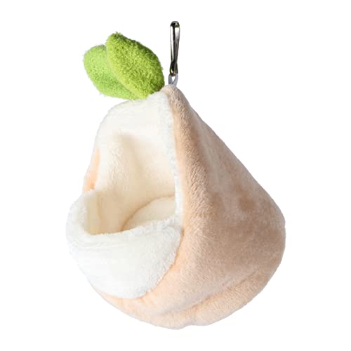 ibasenice 1 Stück Hamsternest haustierbett pet Bed Meerschweinchen Nest petbett Hamsterhausbett Guinea klein Schlafsack Hamsterschlafnest Nesthaus für Hamster Plastiktuch Fallen Lassen Weiß von ibasenice