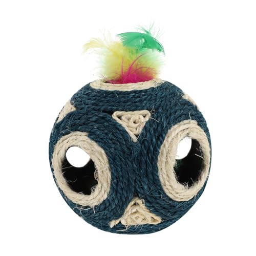 ibasenice 1 Stück Hanfseilballspielzeug Loch Katzenspielzeug Sisal klein Katzenspielzeug Kratzer für Katzen Kratzball für Katzen aus Sisalseil Plüsch Blue ibasenice 1 Stück Hanfseilballspielzeug Loch Katzenspielzeug Sisal klein Katzenspielzeug Kratzer für Katzen Kratzball für Katzen aus Sisalseil Plüsch Blue von ibasenice