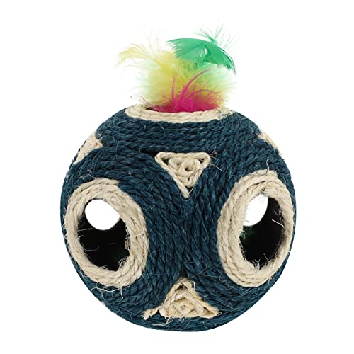 ibasenice 1 Stück Hanfseilballspielzeug für Kratzer Zahnen klein Katzenzubehör Loch Katzenspielzeug Kätzchen Beißspielzeug Katze Haustierspielzeugkatze Plüsch Blue ibasenice 1 Stück Hanfseilballspielzeug für Kratzer Zahnen klein Katzenzubehör Loch Katzenspielzeug Kätzchen Beißspielzeug Katze Haustierspielzeugkatze Plüsch Blue von ibasenice