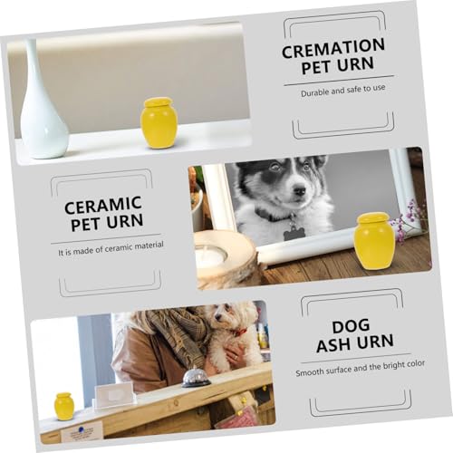 ibasenice 1 Stück Haustier -Urnen -Set mit Asche Urne Mini Einäscherung Mason für Haustier cinerary Schatulle kreative keramikurne Tierurne Haustiereische Urne Hund cinerary schatulle von ibasenice