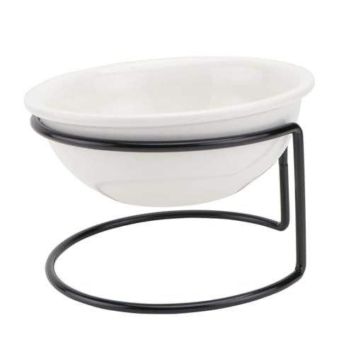ibasenice 1 Stück Keramiknapf für Haustiere Katzennapf doppelt pet Water Bowl pet Food Container katzennäpfe einfacher Haustiernapf Futternapf aus Keramik Schmiedeeisen Weiß ibasenice 1 Stück Keramiknapf für Haustiere Katzennapf doppelt pet Water Bowl pet Food Container katzennäpfe einfacher Haustiernapf Futternapf aus Keramik Schmiedeeisen Weiß von ibasenice