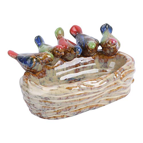 ibasenice 1 Stück Keramische Ornament Vogelhäuschen Gericht dekorativ im Freien Vogelhäuschen für draussen blumenbank für draußen zarter Obstteller Futterteller für Vögel Keramik Beige ibasenice 1 Stück Keramische Ornament Vogelhäuschen Gericht dekorativ im Freien Vogelhäuschen für draussen blumenbank für draußen zarter Obstteller Futterteller für Vögel Keramik Beige von ibasenice