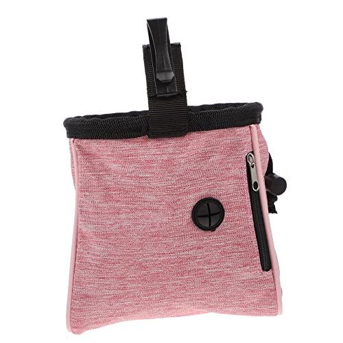 ibasenice 1 Stück Leckerli-Tasche für Haustiere Snackbeutel für Haustiere Welpenleckerlis für das Training Welpen-Snack-Tasche Trainingstasche für Hunde Oxford-Stoff Rosa von ibasenice