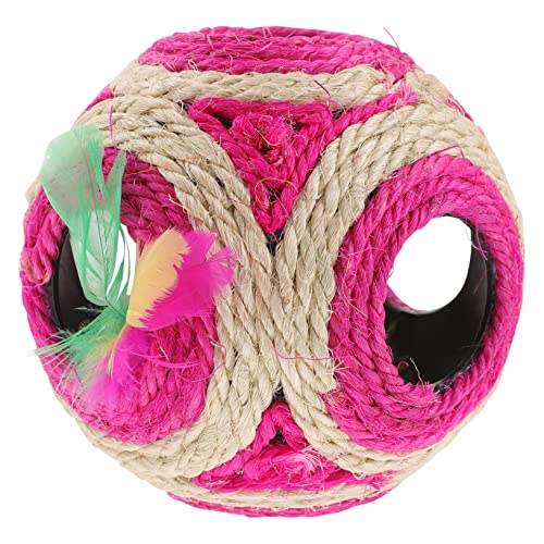 ibasenice 1 Stück Sechs-Loch-Ballspielzeug Spielzeugbälle für Katzen Zahnen Kratzer Ballspielzeug für Katzen Sisal Cat Toy rollendes kugelspielzeug für Katzen Plüsch Rosa ibasenice 1 Stück Sechs-Loch-Ballspielzeug Spielzeugbälle für Katzen Zahnen Kratzer Ballspielzeug für Katzen Sisal Cat Toy rollendes kugelspielzeug für Katzen Plüsch Rosa von ibasenice