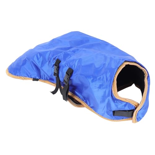 ibasenice 1 Stück Wadenweste Tierkleidung Schutzweste für Kälber Kalb Winterkleidung Warmer Kalbsmantel Wintermantel aus Kalbsleder kalt Kuh Wadenwarme Kleidung Ziege Warmer Mantel Samt Blue von ibasenice