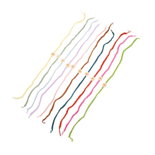 ibasenice 10 Stück Haustierhalsband Erkennungshundehalsband züchten Welpenkätzchen-Wurfset Wurfhalsband für Haustiere Kätzchenkragen Neugeborenes Katzenhalsband Kätzchen Wurfhalsband Garn von ibasenice