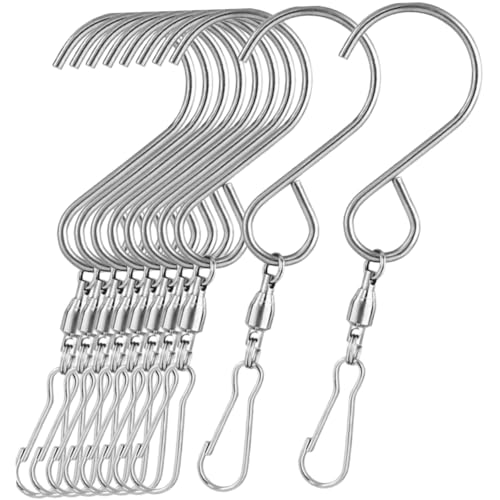 ibasenice 10 Stück schwenkbarer Haken edelstahlhaken schrankhaken hängend Anlage Haken zum Aufhängen klein kleiderbügel Aufhänger Haken anzeigen schwenkbare Haken Rostfreier Stahl Silver von ibasenice