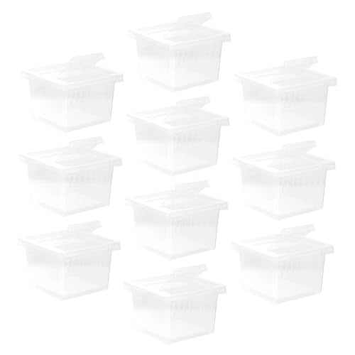 ibasenice 10Stücke Insektenbecken Transparente Reptilienbox für Vogelspinnen Geckos und Eidechsen Atmungsaktives Design mit Belüftungslöchern für Futter und Beobachtung ibasenice 10Stücke Insektenbecken Transparente Reptilienbox für Vogelspinnen Geckos und Eidechsen Atmungsaktives Design mit Belüftungslöchern für Futter und Beobachtung von ibasenice