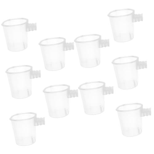 ibasenice 10stücke Hängender Vogel-futterspender Für Kleine Vögel Praktische Futter Wasserschalen Für Papageien Einfache Installation Und Reinigung Für Wellensittiche Und von ibasenice
