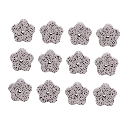 ibasenice 12 Stück Hamsterpfotenstein Schleifen Haustier Zähne Kaninchen Chinchilla Nagetier Groß Klein Mineralischer Schleifstein Tierischer Molarenstein Light Grey Mineralien von ibasenice