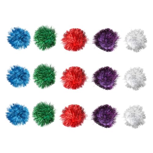 ibasenice 15Stücke Interaktive Katzenspielzeuge Sparkle Ball für Katzen Langlebig und Sicher Fördert Bewegung und Zufällige für Kätzchen ibasenice 15Stücke Interaktive Katzenspielzeuge Sparkle Ball für Katzen Langlebig und Sicher Fördert Bewegung und Zufällige für Kätzchen von ibasenice