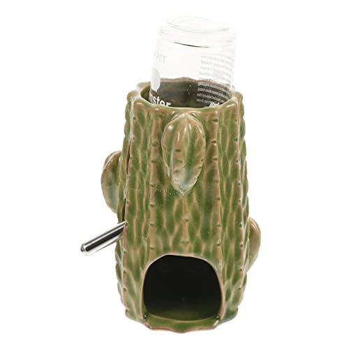 ibasenice 1Satz Cactus Wasserflasche für Hamster Einstellbare Trinkflasche mit Halterung Hamsterzubehör für Gesunde Hydration von ibasenice