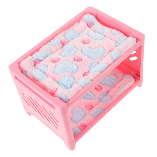 ibasenice 1Satz Doppelschichtbett für Kleine Multifunktionales Hamsterbett Decken für Meerschweinchen Chinchillas Frettchen und Hamster Teiliges von ibasenice