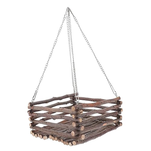 ibasenice 1Satz Hamster Hängematte Aus Holz Multifunktionales Für Kleine Atmungsaktiv Als Nest Für Hamster Ratten Und Chinchillas von ibasenice