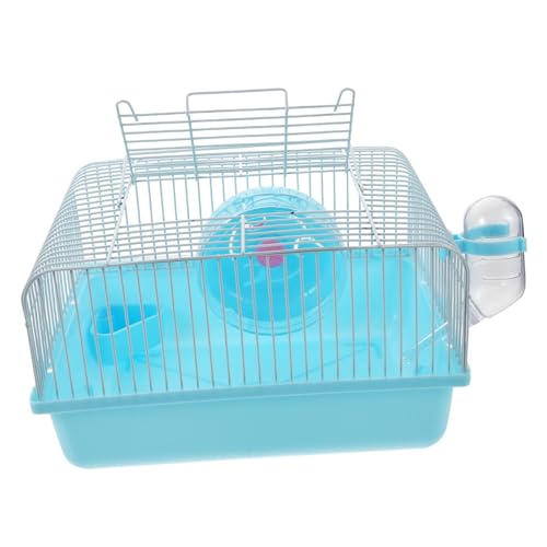 ibasenice Tragbarer Hamsterkäfig mit Spielzeug Multifunktionales für Reisen Ausflüge für Kleine Haustiere Design mit Futterspender und Wasserflasche ibasenice Tragbarer Hamsterkäfig mit Spielzeug Multifunktionales für Reisen Ausflüge für Kleine Haustiere Design mit Futterspender und Wasserflasche von ibasenice