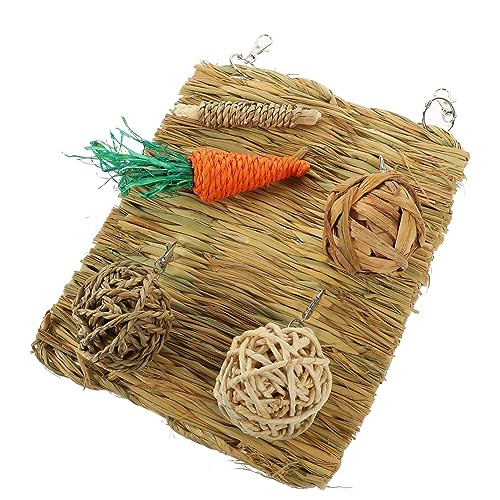 ibasenice 1satz Bunny Heu-Matte Für Kleintiere Atmungsaktive Grasmatte Für Kaninchen Hamster Und Meerschweinchen Und Teiliges Für Haustiere von ibasenice