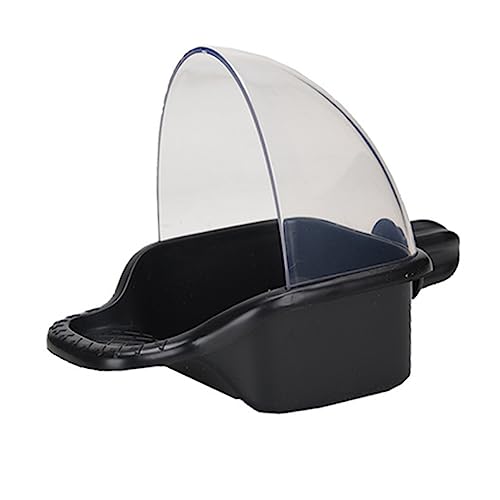 ibasenice Papageien Futterbox mit Badewanne Auslaufsicher Bissbeständig für Kleine Vögel Umweltfreundliches Material für Sommer und Winterbäder von ibasenice