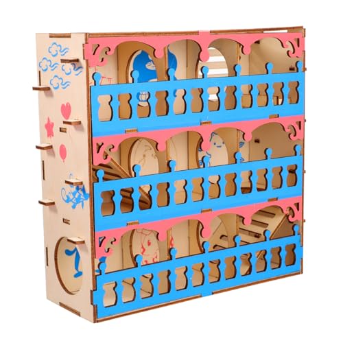 ibasenice Hamster Holz Labyrinth Tunnel Spielzeug Kleines Haustier Labyrinth für Hamster Stressfreies Spielen und Training Langlebig und Sicher für Kleine Nager ibasenice Hamster Holz Labyrinth Tunnel Spielzeug Kleines Haustier Labyrinth für Hamster Stressfreies Spielen und Training Langlebig und Sicher für Kleine Nager von ibasenice