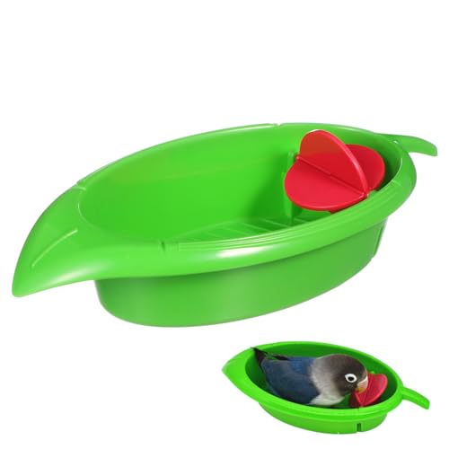 ibasenice 1Stück Papagei Badewanne Multifunktionale Vogelbadewanne für Haustiere Große Kapazität Sichere Materialien für Pflege und Ihres Vogels ibasenice 1Stück Papagei Badewanne Multifunktionale Vogelbadewanne für Haustiere Große Kapazität Sichere Materialien für Pflege und Ihres Vogels von ibasenice