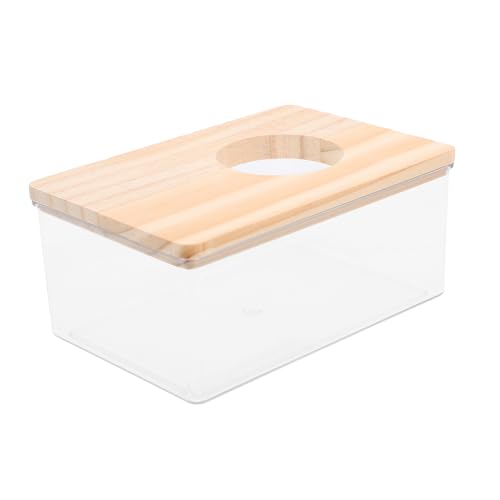 ibasenice 1Stück Sandbadewanne für Hamster Multifunktionale Toilette Badewanne Transparent für Haustierzubehör und Hamsterpflege Atmungsaktiv und Sicher von ibasenice