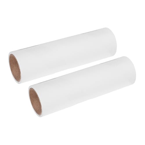 ibasenice 2 Rollen Ersatz Sticky Lint Roller Papier Extra Klebende Tierhaarentferner Nachfüllrollen für Kleidung Möbel Abreißbares Haftpapier mit Blättern pro Rolle Effektive von ibasenice