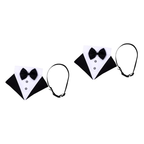 ibasenice 2 Sets Modische Hundekrawatte Hundehalsband Schleife Hundeschal Halsband Stilvolles Hundehalstuch Für Haustierpartys von ibasenice