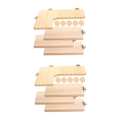 ibasenice 2 Sätze Teiliges Kleintier Kletterbrett Set aus Holz Robuste Hamster Plattform und Eichhörnchen Vielseitig Hängbar oder Freistehend Langlebig und Spielanregend für Käfige und von ibasenice
