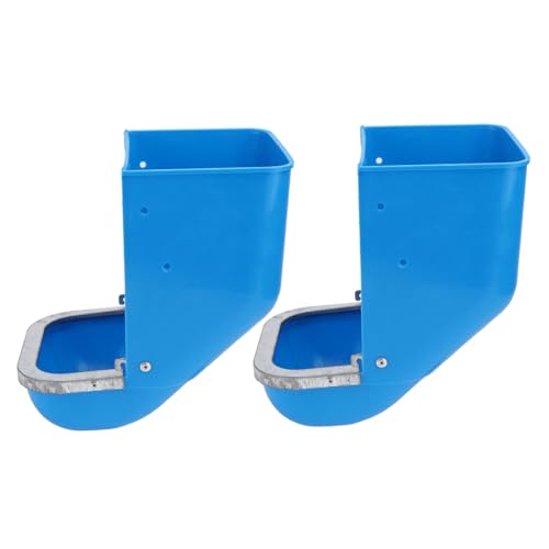 ibasenice 2 Stück Futterbox für Kaninchen Hasenkäfig coop Trog Heu füttern tierfutterbehälter vogelfutterspender pet Food Container Birdfeeder Futterautomat Geflügel fressender Eimer Plastik von ibasenice