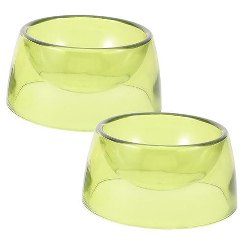 ibasenice 2 Stück Futternapf Für Hamster Hamsterfutter Guinea Hamsterschale Wasserschale Eichhörnchen-picknicktisch Futterautomat Für Hamster Chinchilla-schüssel Rattenfutter P.s Light Green von ibasenice