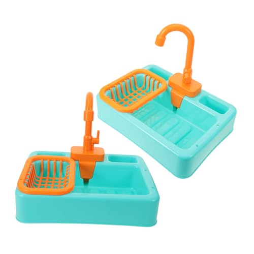 ibasenice 2 Stück Gemüsebeckenspielzeug Vogelbadezubehör Sittich-badewanne Vogel Reinigungsmittel Vogelduschenbecken Vogel Badewanne Vogelbadetool Käfigwanne Für Vögel Plastik Light Green von ibasenice