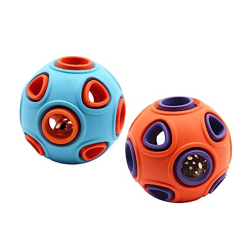 ibasenice 2 Stück Geräuschball für Langlebig und Kreativ Kauen und Große Integrierte Glocken in Orange und Orange für Haustiere ibasenice 2 Stück Geräuschball für Langlebig und Kreativ Kauen und Große Integrierte Glocken in Orange und Orange für Haustiere von ibasenice